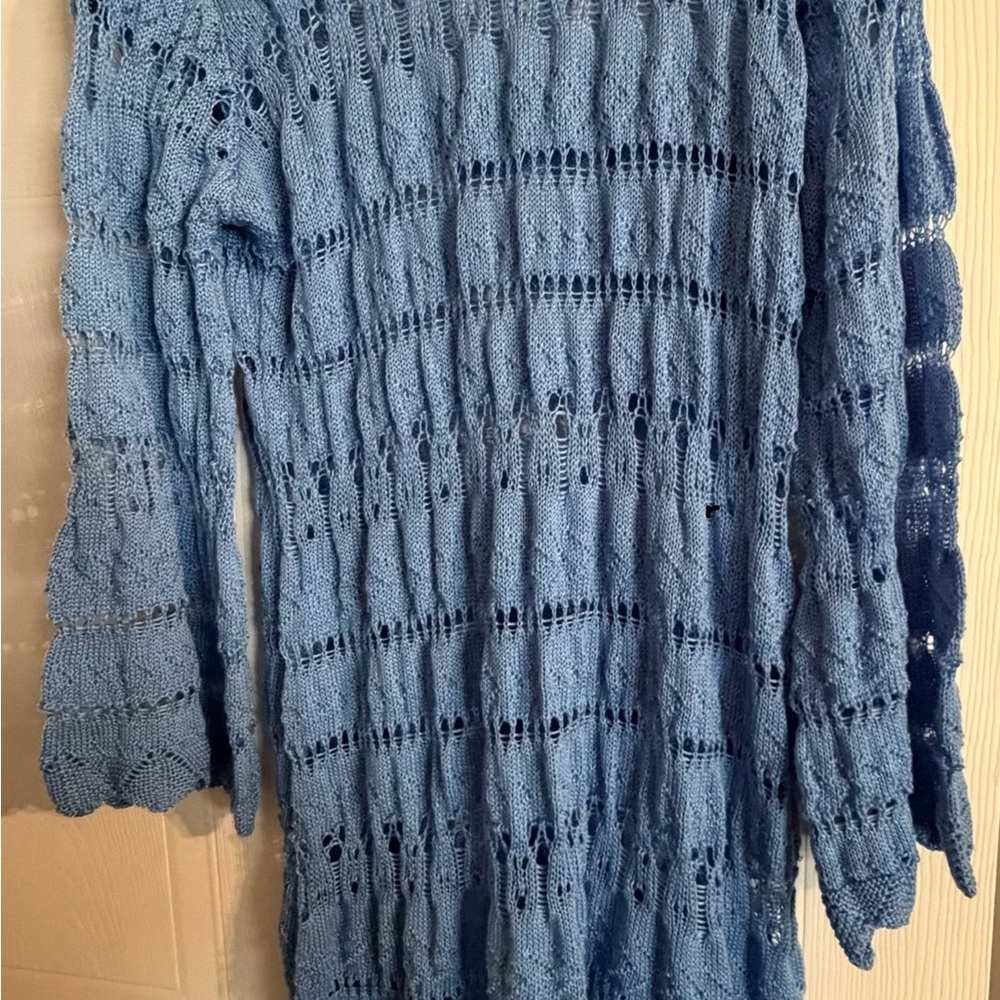 Blue Knit Women's Dress
